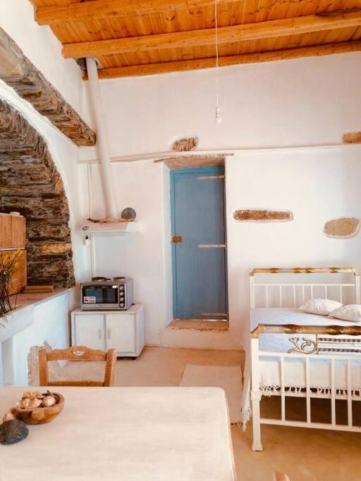 Naxos Mountain Retreat - Tiny House Build On Rock Apartment Koronos Bagian luar foto
