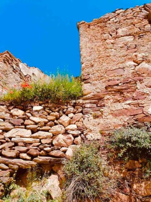 Naxos Mountain Retreat - Tiny House Build On Rock Apartment Koronos Bagian luar foto